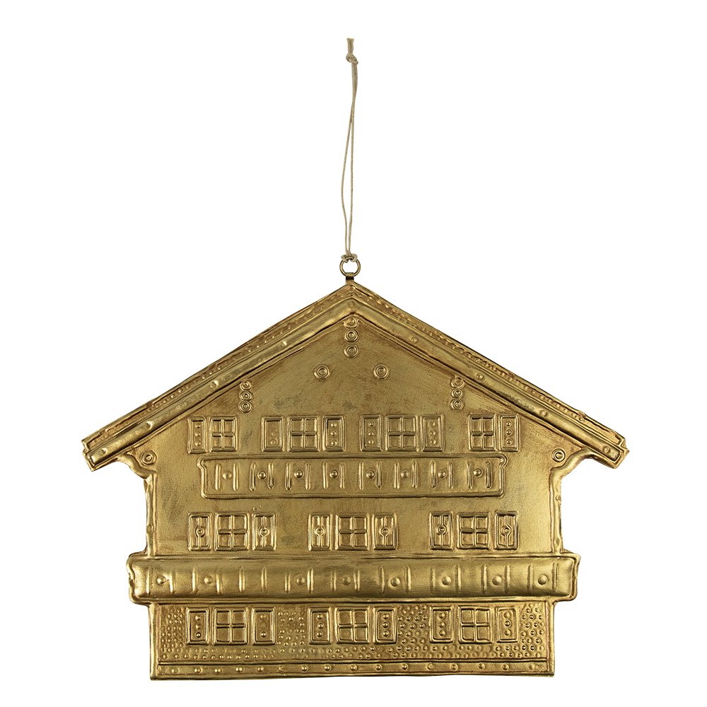 Hanger ijzer chalet b goud 23cm