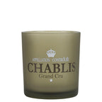 Theelichthouder wijn chablis taupe small 8cm