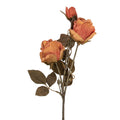 Kunstbloem Roos 70 cm Oranje Kunststof