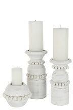 J-Line kaarshouder Pila - metaal - wit - large