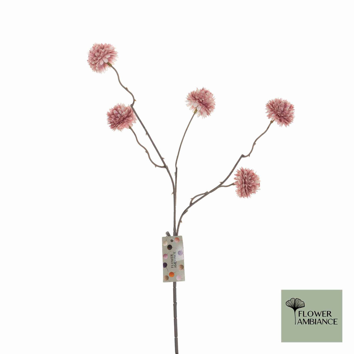 Pompom antique lt pink 53cm