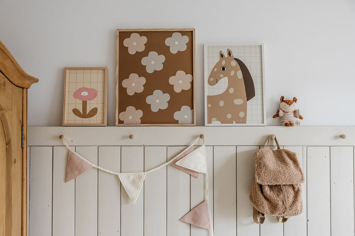 Gebreid speelgoed, babycadeau, hert Freja