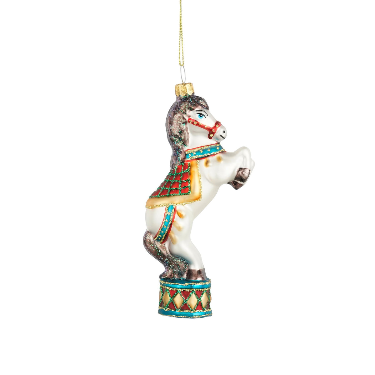 Ornament circus paard wit 7xb3xh14