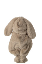 J-Line Kind met konijn en haan - polyester - bruin
