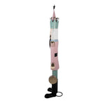 Kerstdecoratie Beeld Notenkraker 41x34x174 cm Roze Metaal