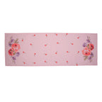 Tafelloper 50x140 cm Roze Paars Katoen Rozen Tafelkleed
