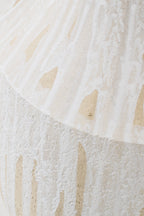 J-Line vaas - keramiek - lichtbeige/wit - S