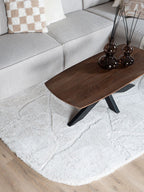 Vloerkleed Macy Creme - Rounded Corners 160 x 230 cm