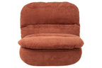J-Line Gecomprimeerde chaise longue - schuim - roest