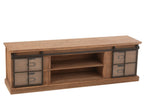 J-Line tv-kast Mia - dennenhout - naturel