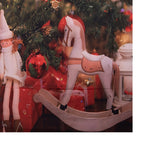 Kerst Achtergronddoek 180x210 cm Rood Textiel Kerstboom