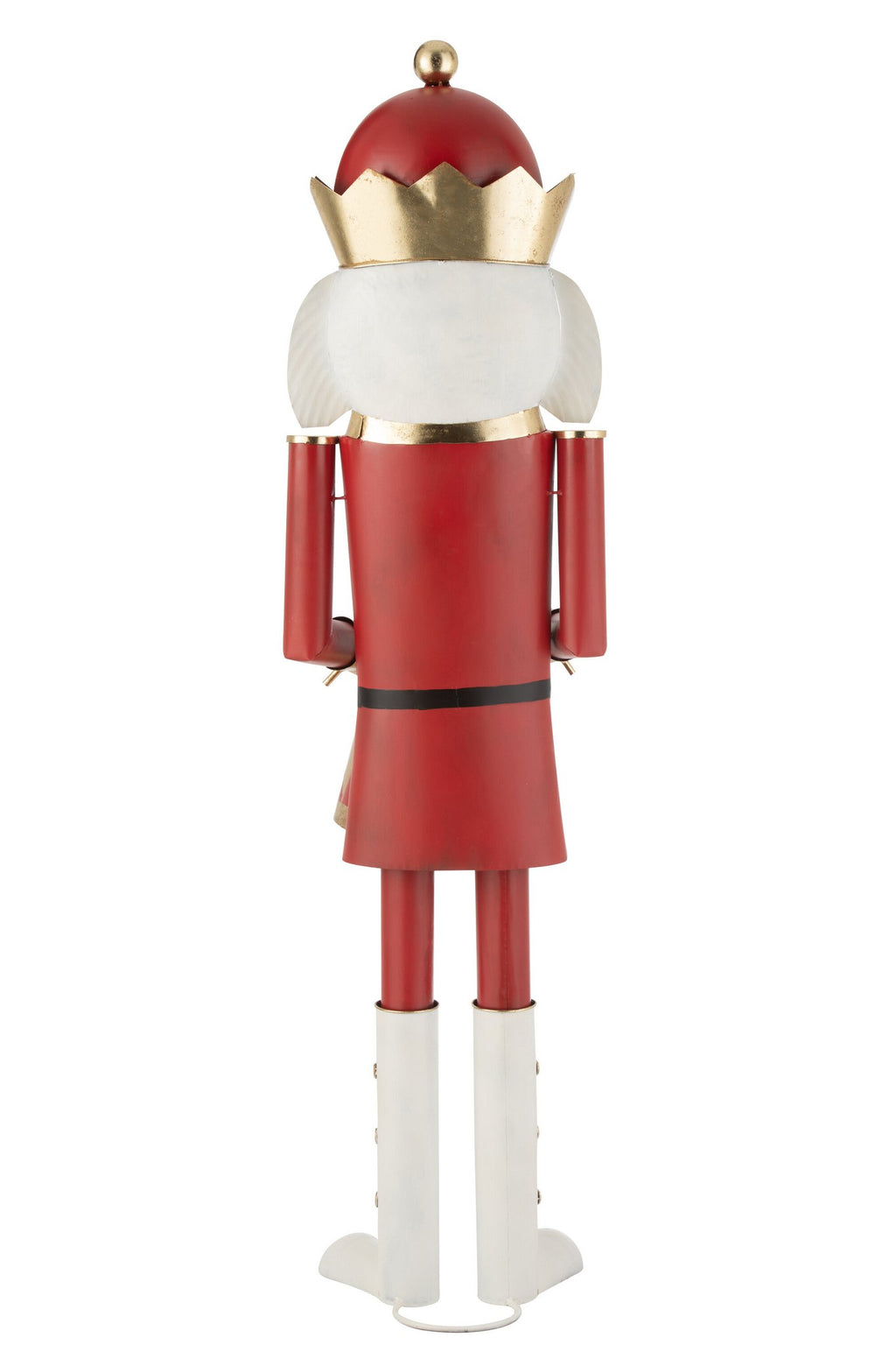 J-Line figuur Notenkraker Trammel - ijzer - rood/goud - L