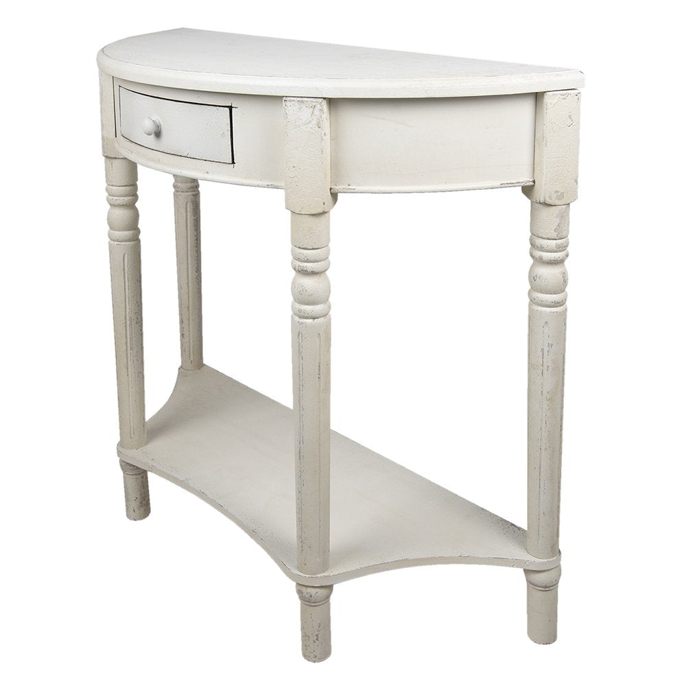 Sidetable 100x40x84 cm Wit Hout Wandtafel