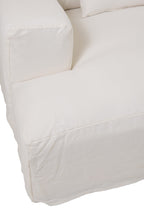 J-Line Hoes Voor Zetel+9 Kussens Diep Monaco Linnen Xxl Marshmallow Wit