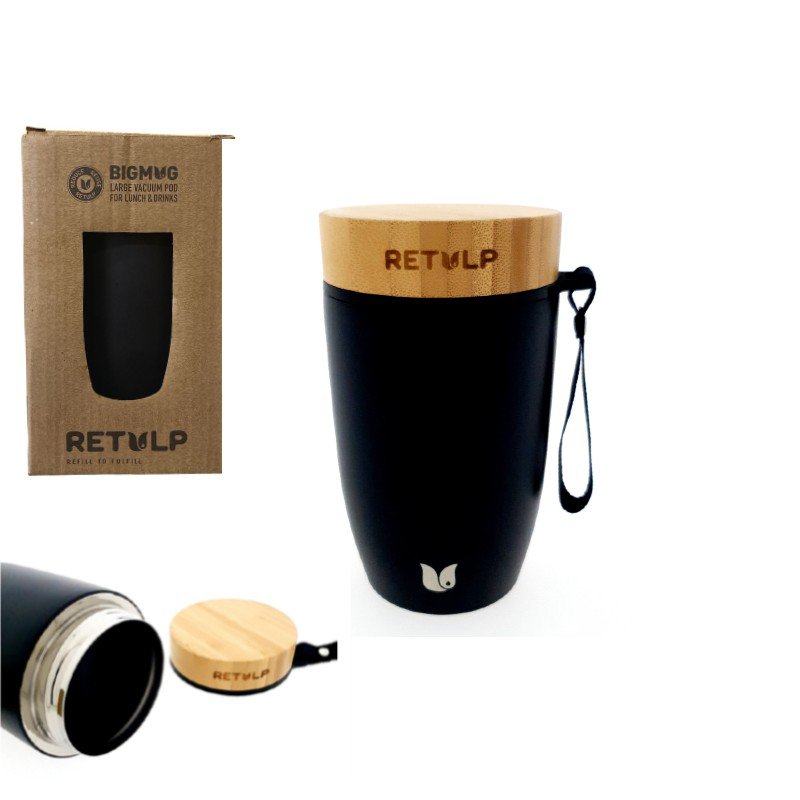 Retulp Foodpod Lunchcontainer 500ml Black