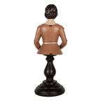 Decoratie Beeld Vrouw 16x15x40 cm Beige Kunststof