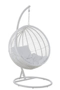 J-Line hangstoel Rond - staal - wit