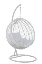 J-Line hangstoel Rond - staal - wit