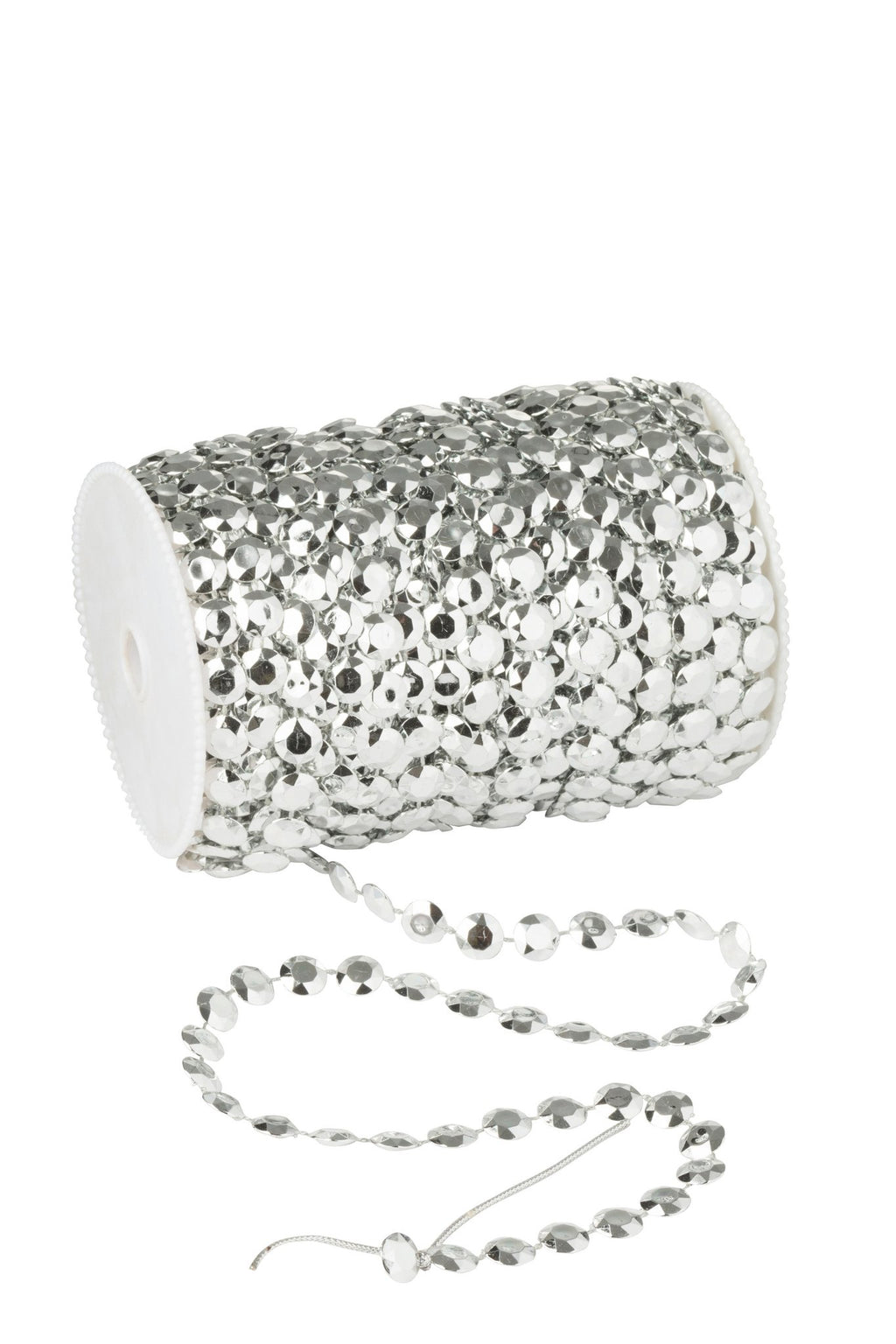 J-Line slinger rol 30M - kunststof - zilver