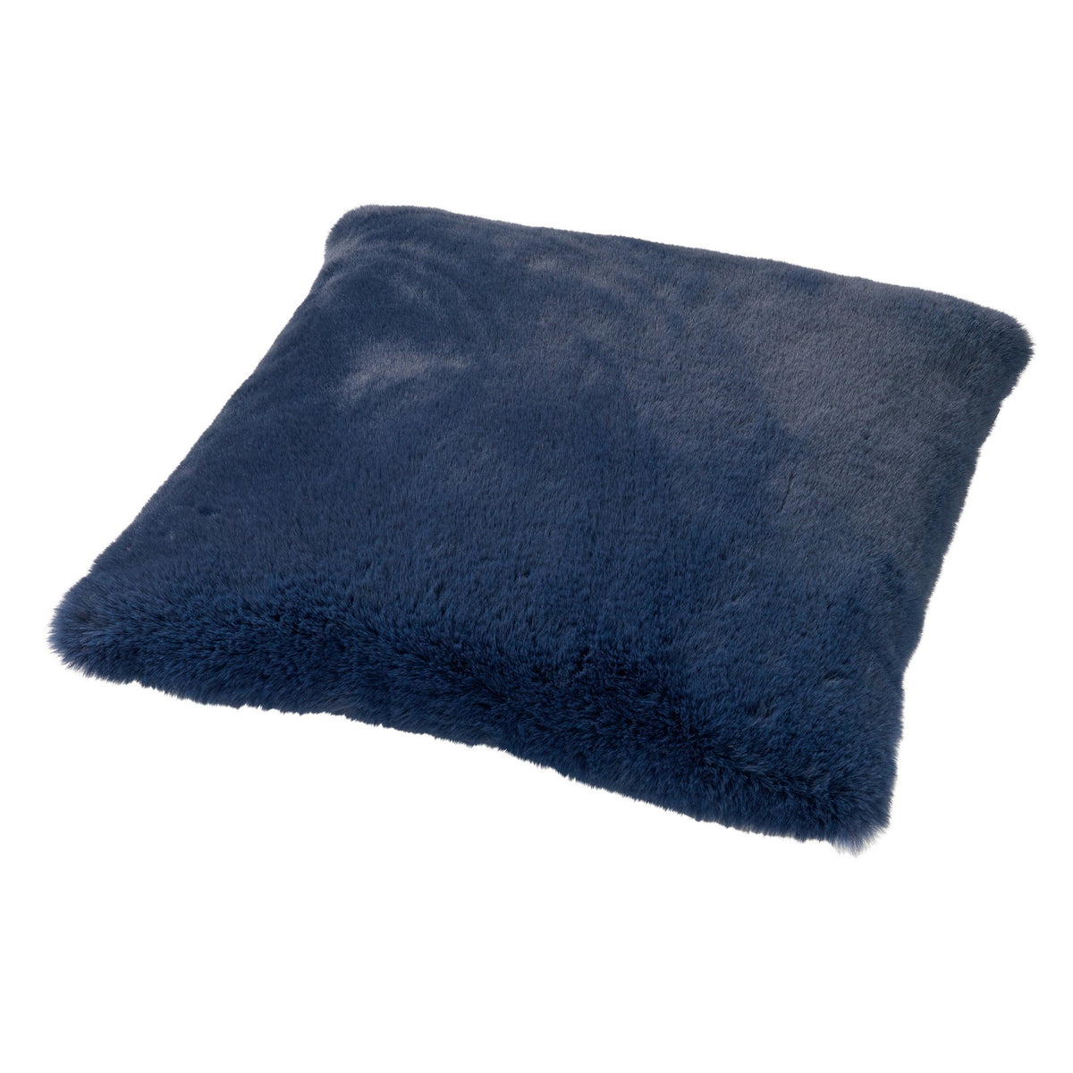 Dutch Decor Zaya - Kussen 60x60 cm - Imitatiebont look - Extra groot - Insignia Blauw - Blauw