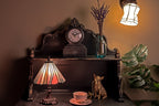Wandlamp Tiffany 17x12x23 cm Wit Bruin Glas Muurlamp