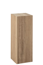 J-Line Geribbelde sokkel - paulowniahout - naturel - large