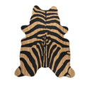 Jute vloerkleed koevorm zebra 145x160cm