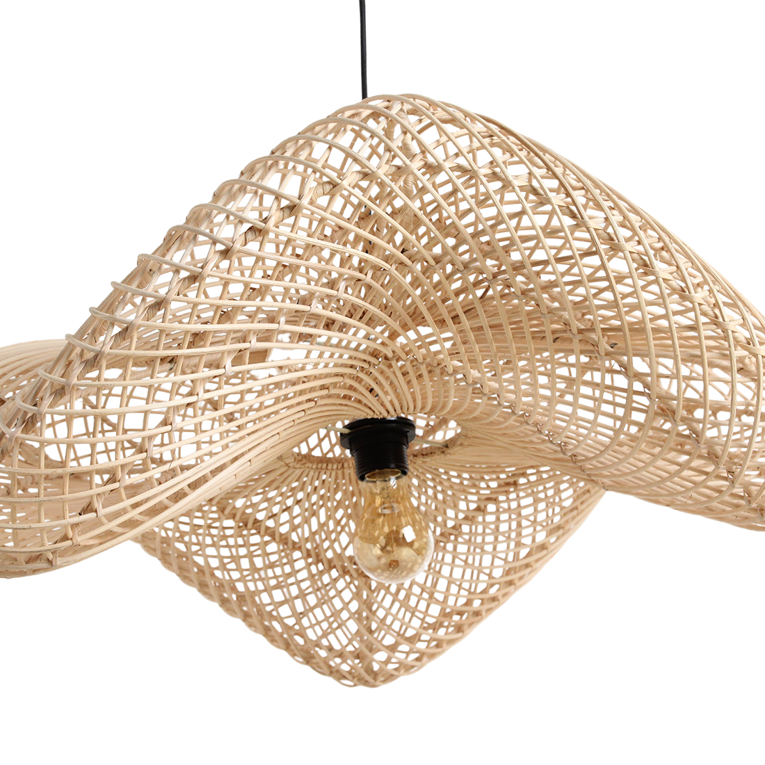 Wave hanglamp naturel large