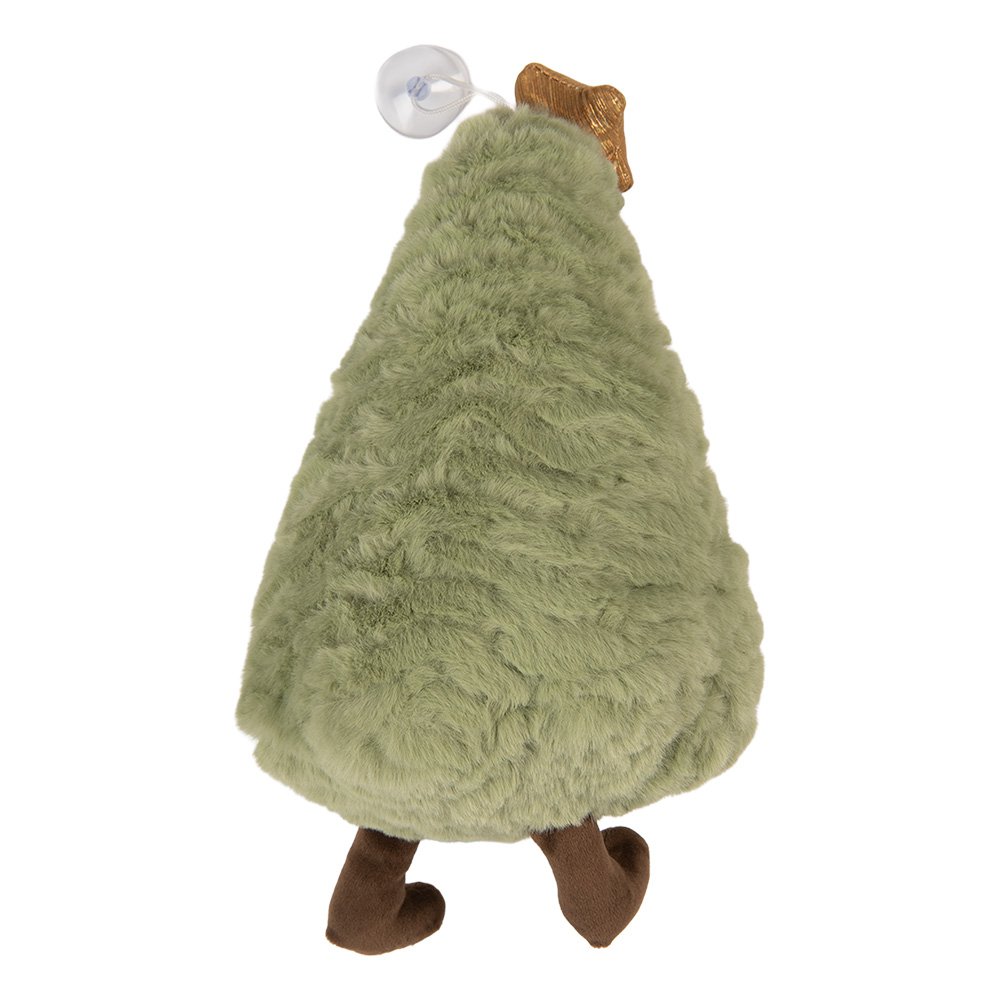 Sierkussen Kerstboom 15x9x23 cm Groen Polyester