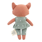 Gebreid speeltje, babycadeau, Vos Nuri - Mint