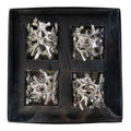 Servet Ring gewei zilver 4x5cm (set of 4)