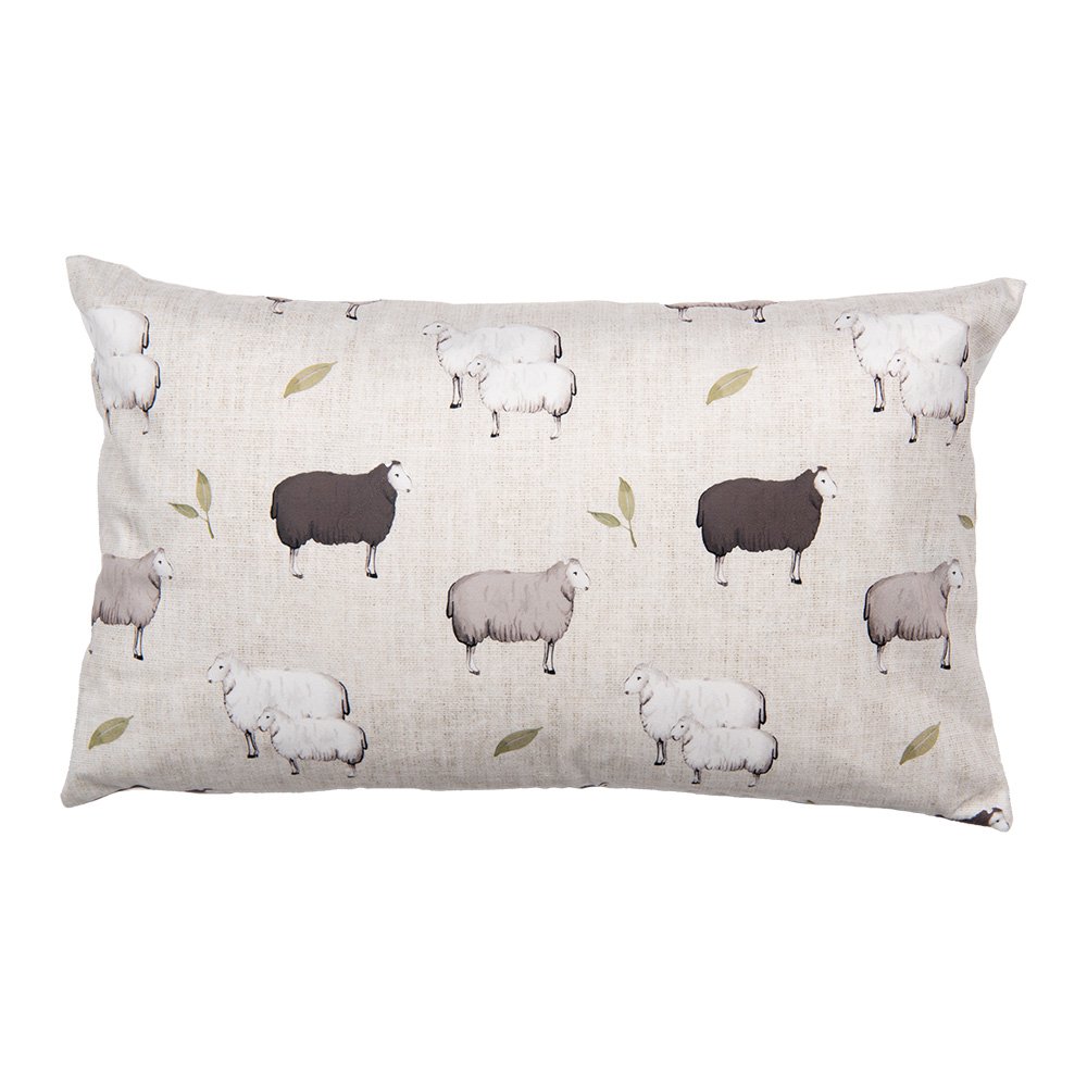 Kussenhoes 30x50 cm Beige Polyester Schaap