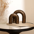 Modern aluminium boogsculptuur – decor met poedercoating