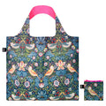 Loqi Bag Large - The Strawberry Thief Neon Roze gerecycled