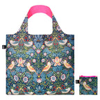 Loqi Bag Large - The Strawberry Thief Neon Roze gerecycled