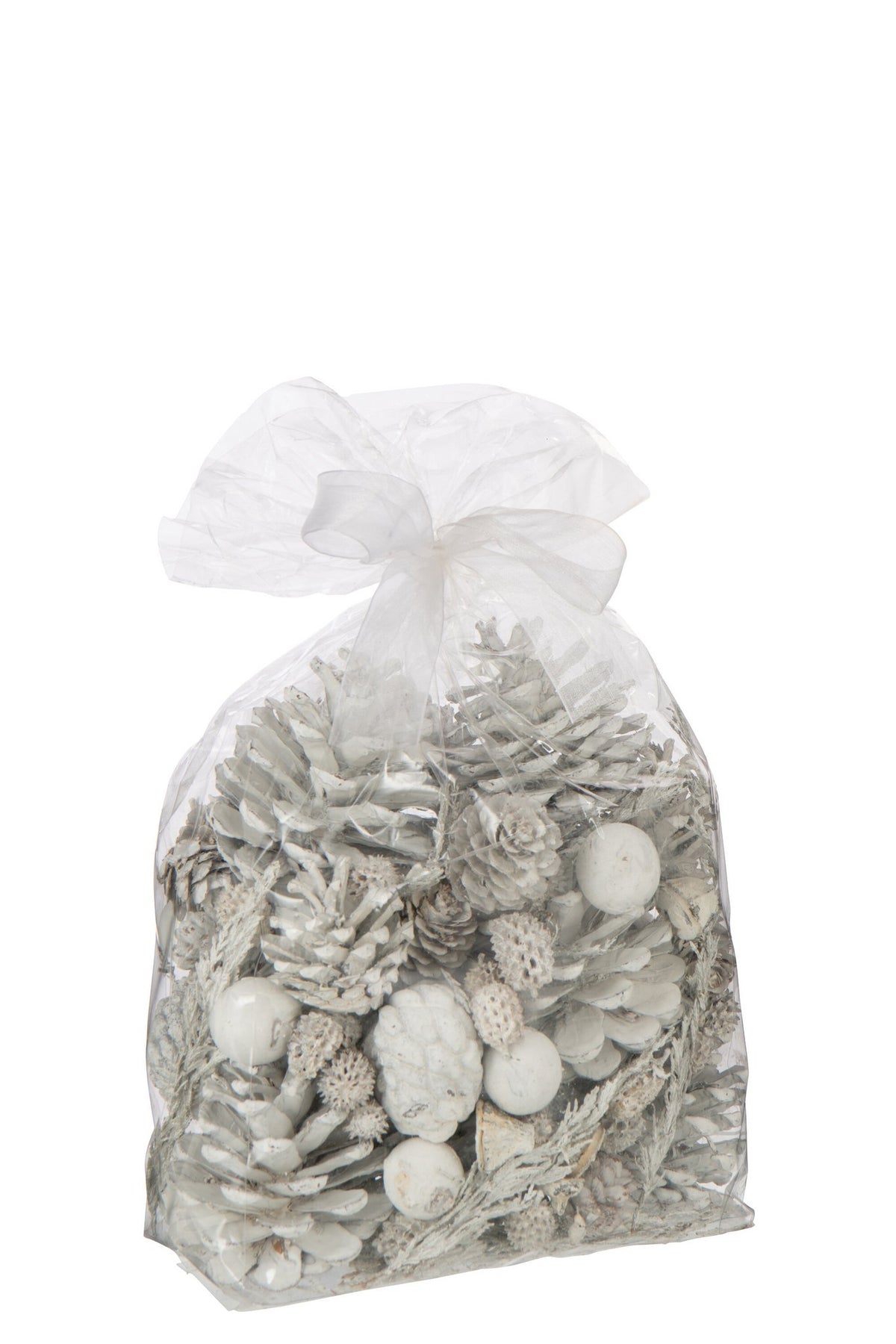 J-Line droogbloemen Mix - riet - wit