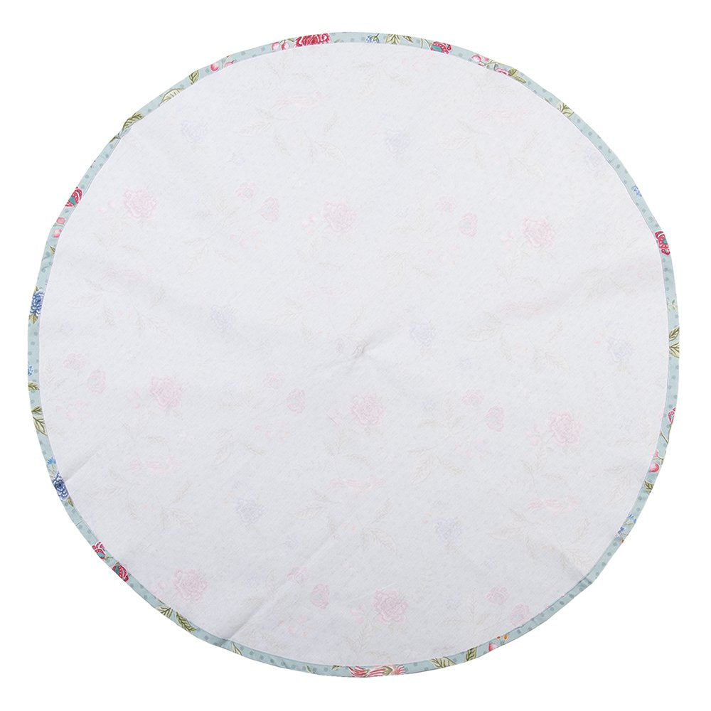 Theedoek Ø 80 cm Blauw Groen Katoen Bloemen Vaatdoek