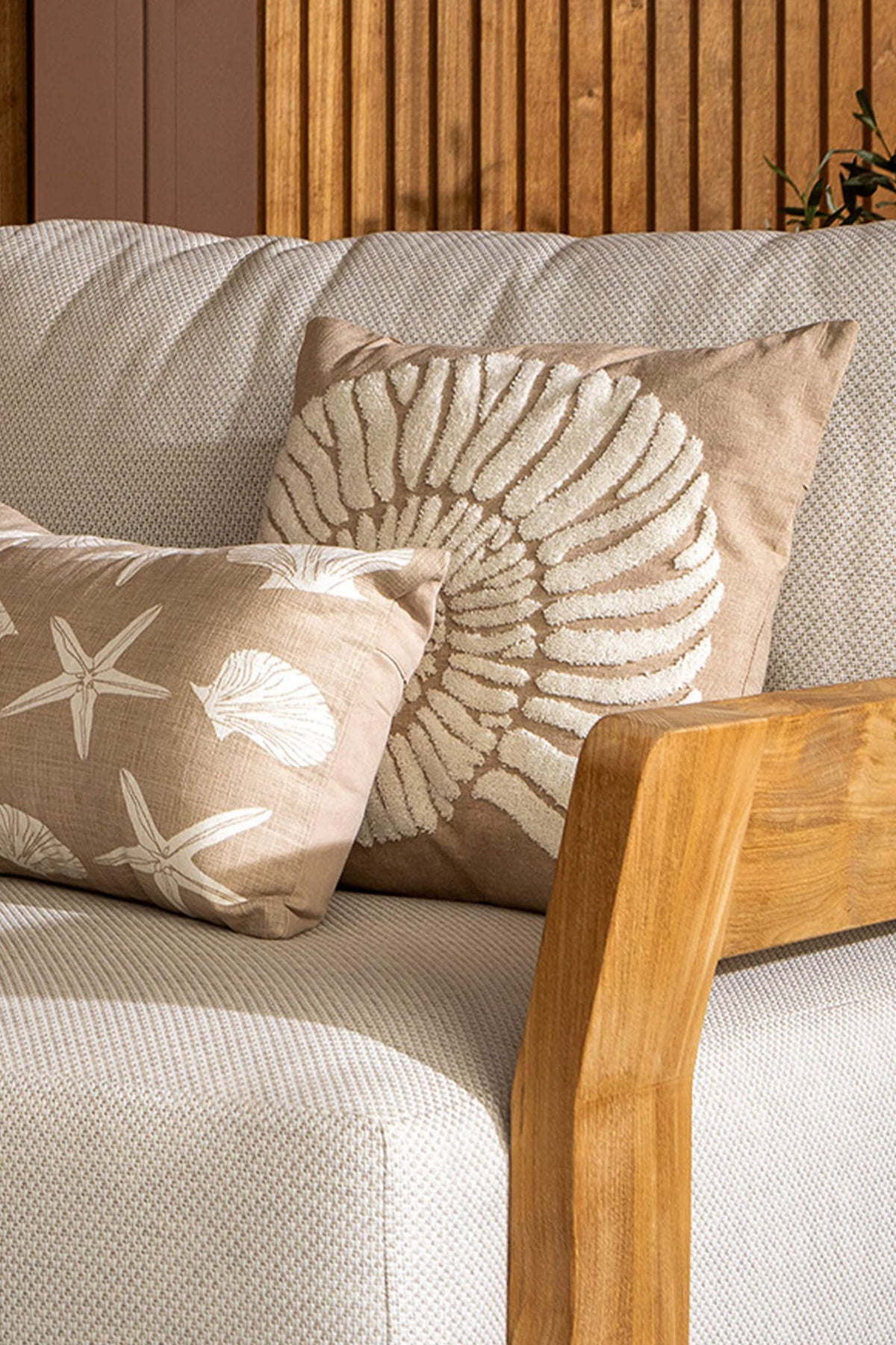 Nederlands decor orli - kussen 30x50 cm - puimsteen - beige
