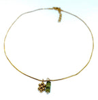 Ketting snake met bedeltje en edelsteen hanger