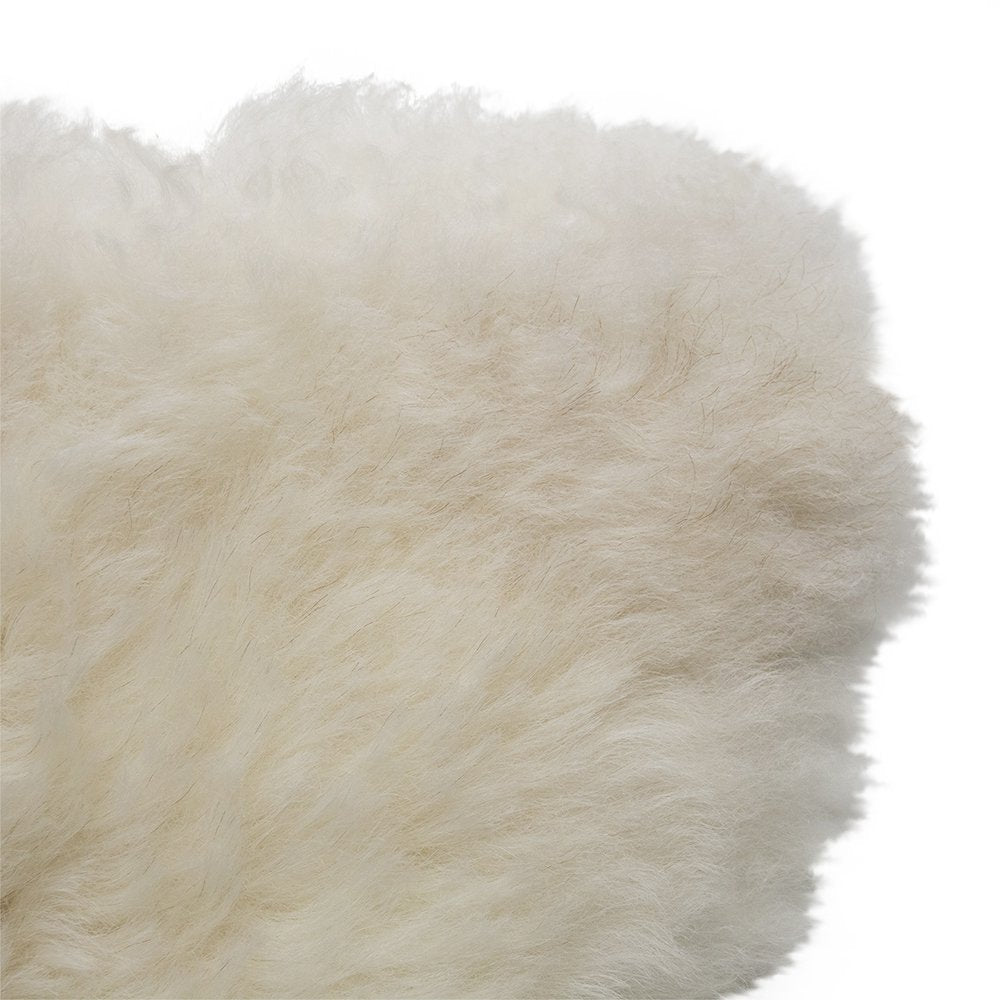 Schapenvacht ijsland geschoren natuurlijk gebroken wit 110cm