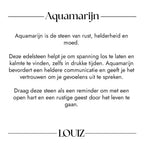 Louiz Armband met Blauwe Edelsteen Aquamarijn
