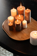 J-Line decoratie plateau - hout - bruin - S
