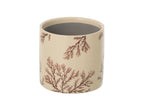 J-Line bloempot Branch - keramiek - ecru/bruin - medium