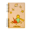 Duurzaam Houten Notitieboek – Komoni – Le Petit Prince - Star – Gerecycled papier
