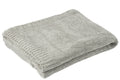 J-Line deken Chenille - polyester - grijs