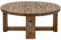 J-Line Ronde salontafel - gerecycled hout - bruin