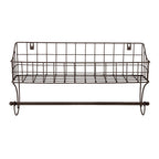 Handdoekhouder 44x12x25 cm Bruin IJzer Handdoekhaak