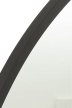J-Line spiegel Rond - metaal - zwart - extra large - Ø 110 cm