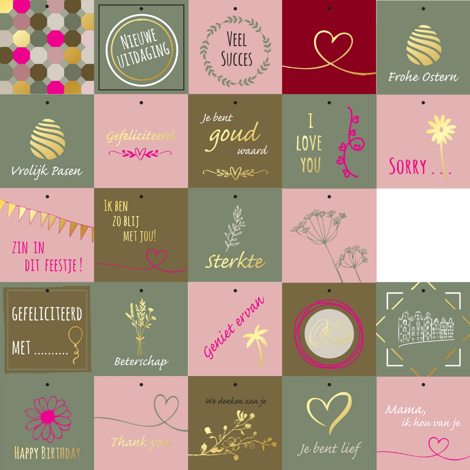 Cadeaukaartje – “Veel Succes” – 20 Stuks