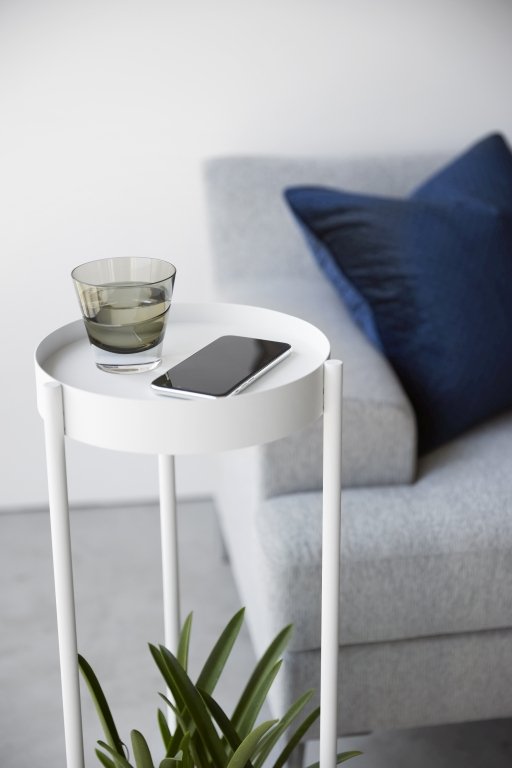 Yamazaki Tower Plantenstandaard 2-laags op wielen